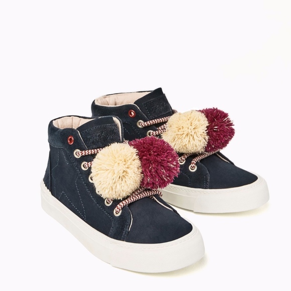 girls navy high tops